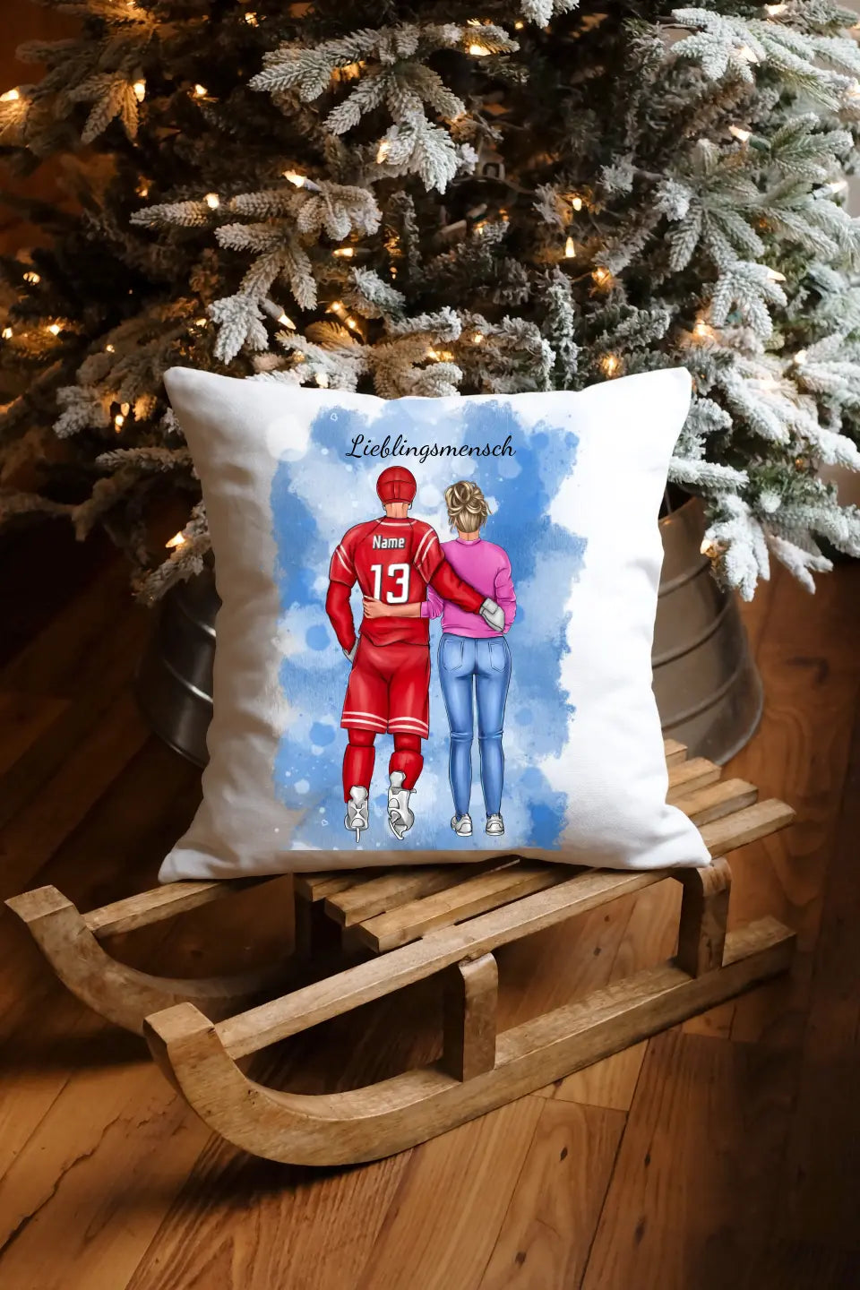 Personalisiertes Ice Hockey Kissen