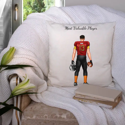 Personalisiertes Footballspieler Kissen