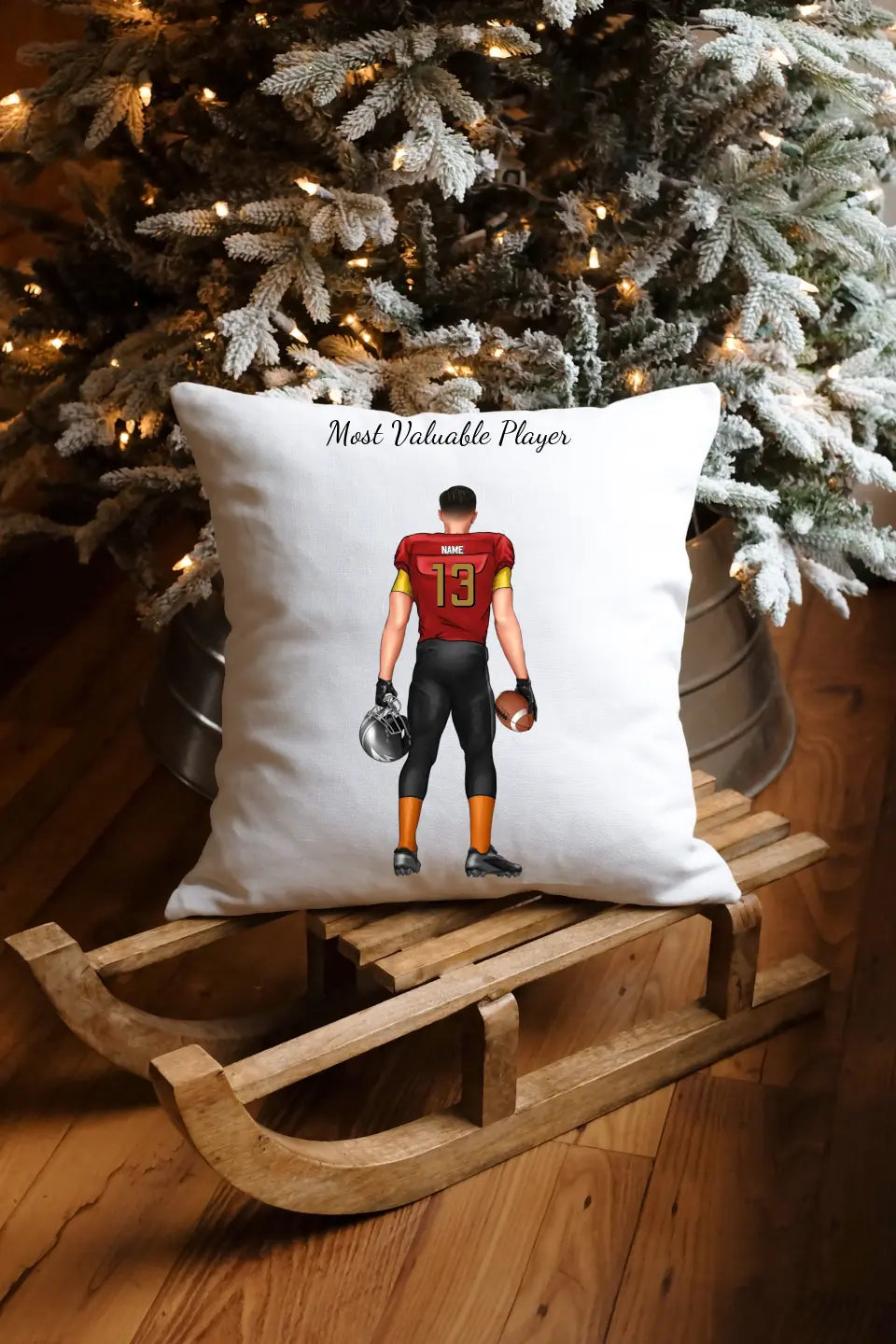 Personalisiertes Footballspieler Kissen