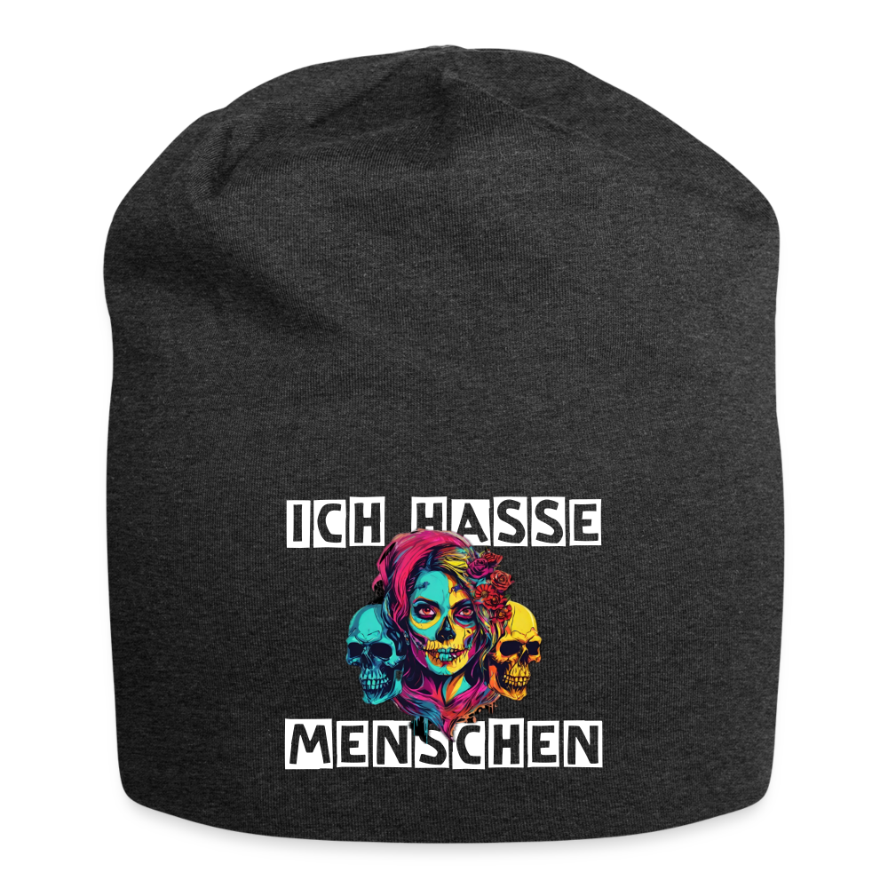 Beanie "Ich hasse Menschen" - Anthrazit