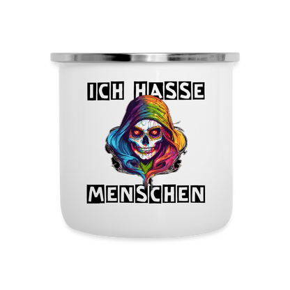 Camper Mug „Ich hasse Menschen“ - weiß